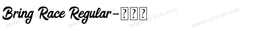 Bring Race Regular字体转换